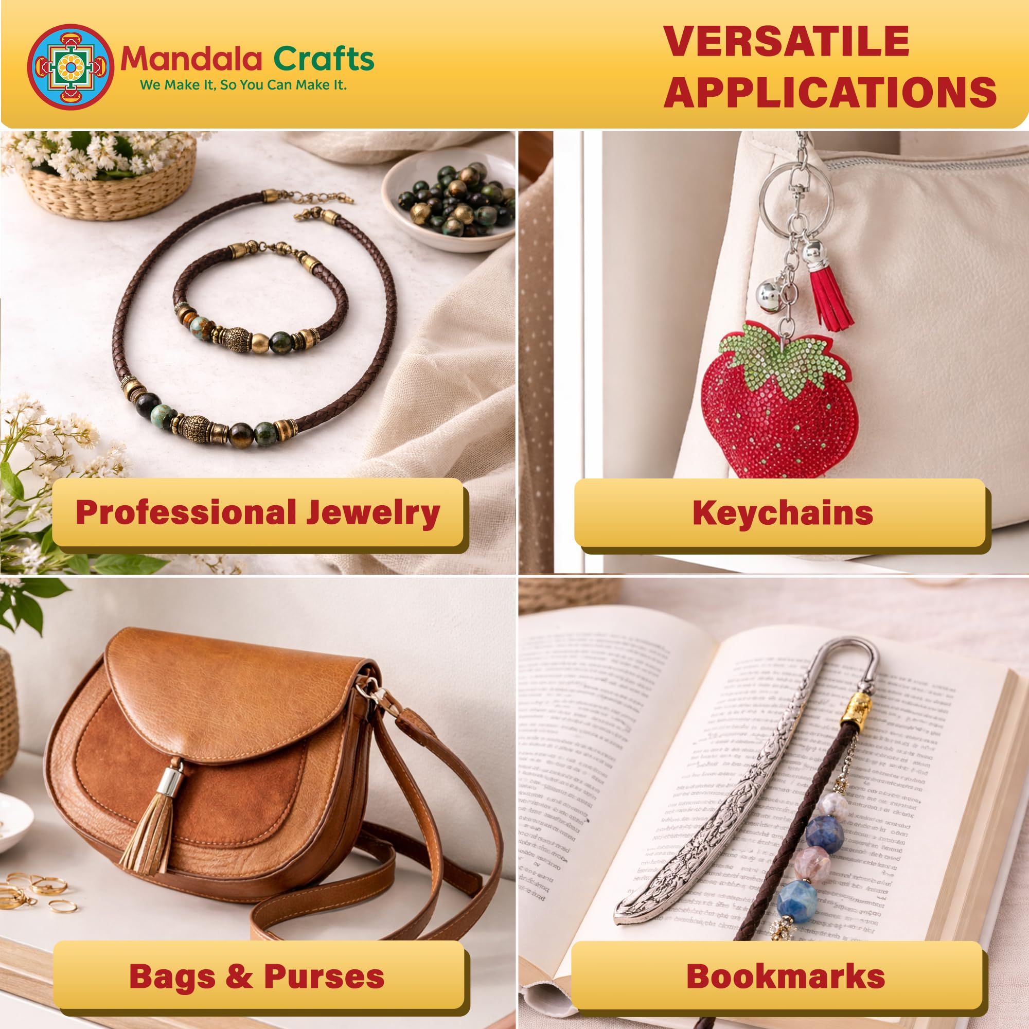 Amazon.com: Mandala Crafts Antique Brass Leather Cord End Caps for